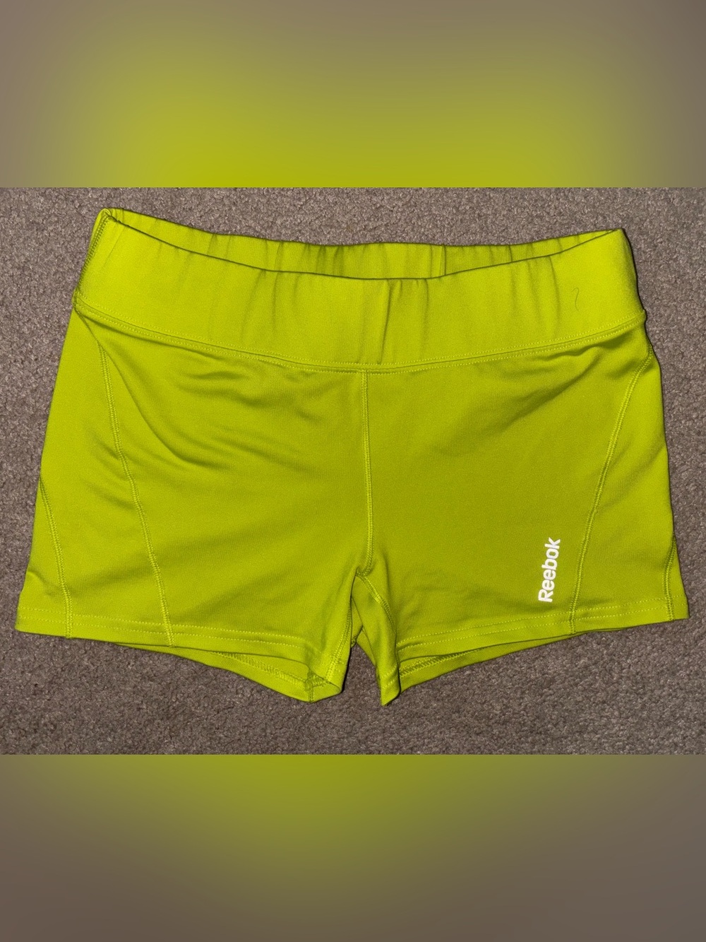 Reebok Women’s Neon Lime Athletic Shorts